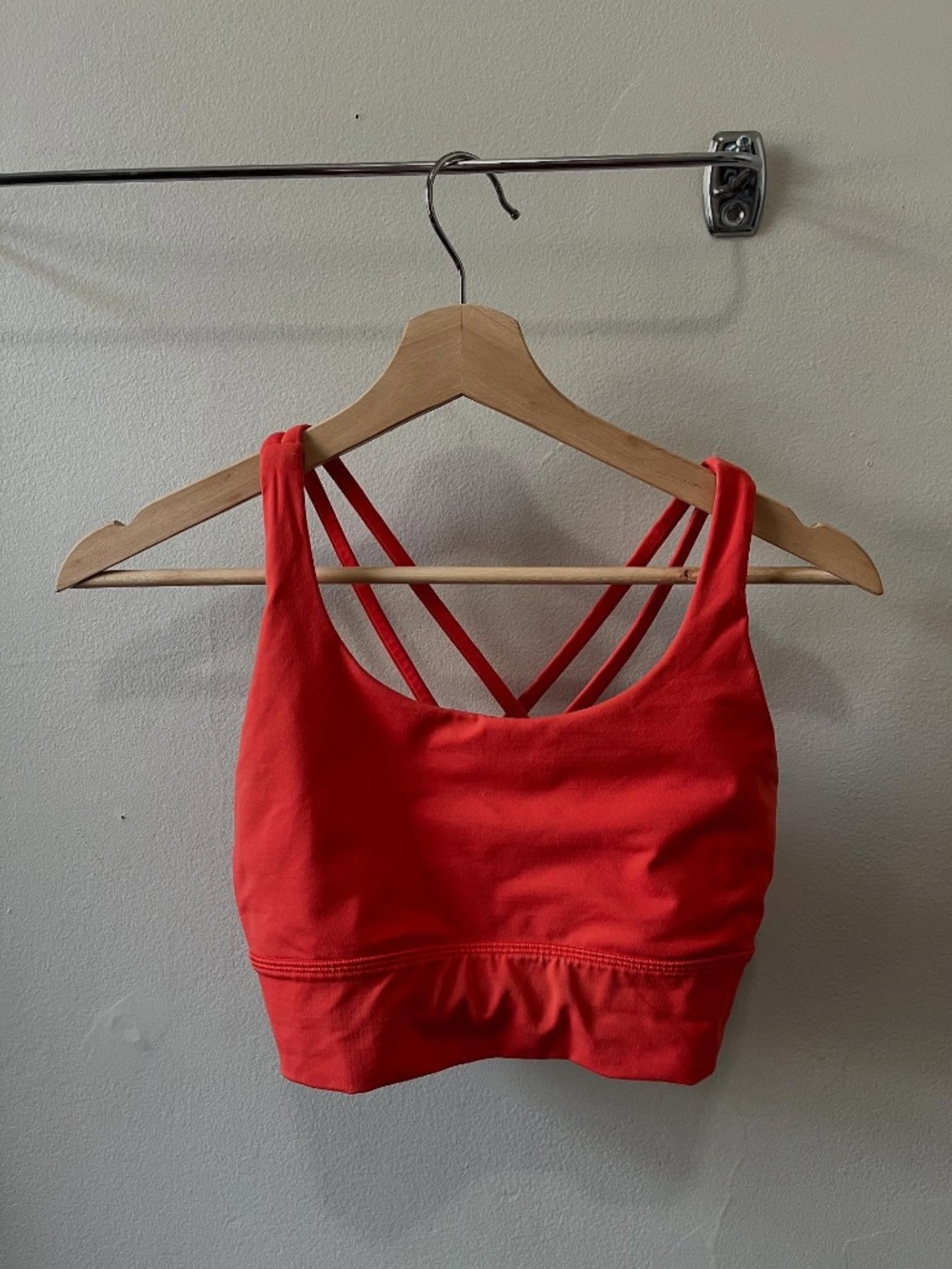 lululemon Energy Longline Bra Medium Support (orange, size 6)